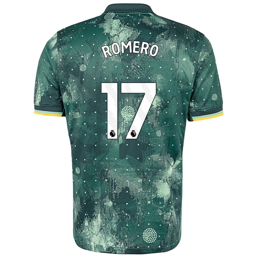 Women Football Cristian Romero #17 Mint Green Third Jersey 2024/25 T-Shirt Nz