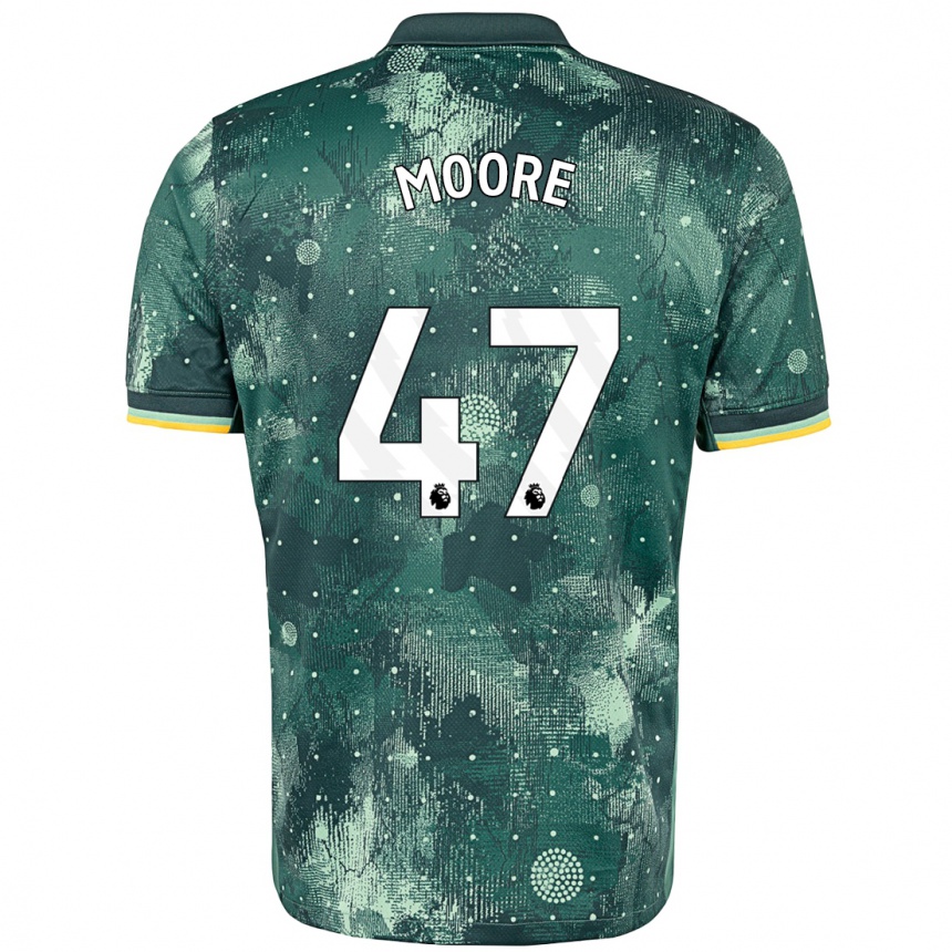 Women Football Mikey Moore #47 Mint Green Third Jersey 2024/25 T-Shirt Nz