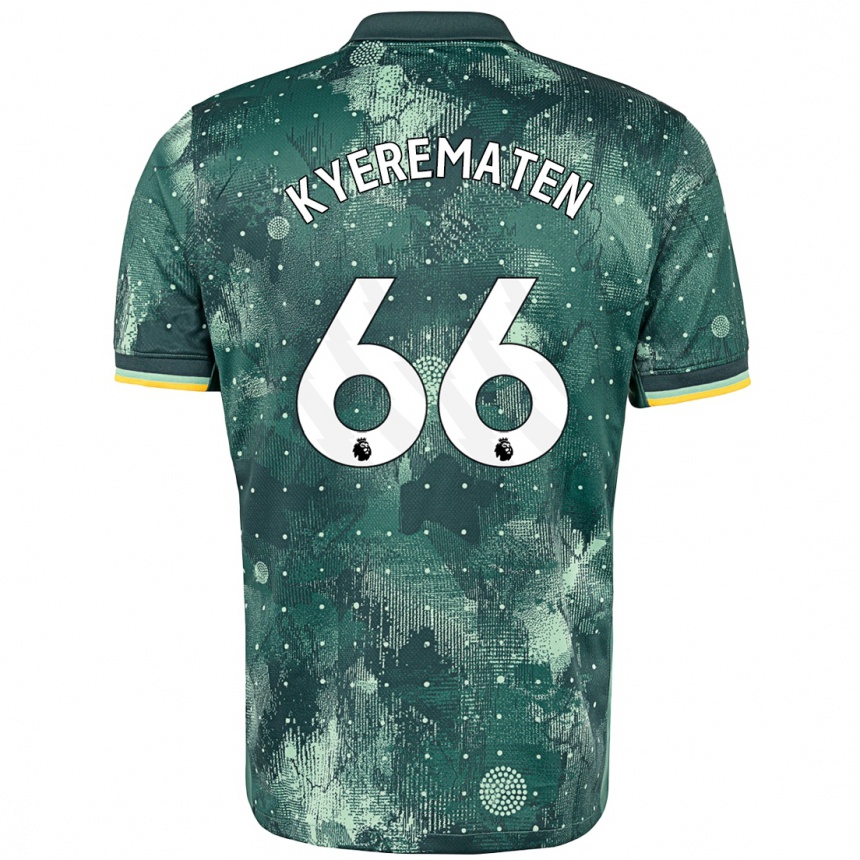 Women Football Rio Kyerematen #66 Mint Green Third Jersey 2024/25 T-Shirt Nz