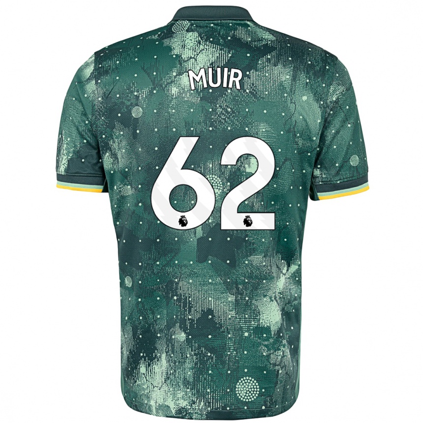 Women Football Marqes Muir #62 Mint Green Third Jersey 2024/25 T-Shirt Nz