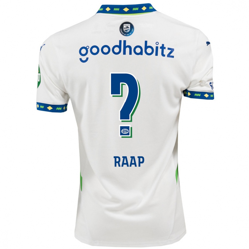 Women Football Yiandro Raap #0 White Dark Blue Third Jersey 2024/25 T-Shirt Nz