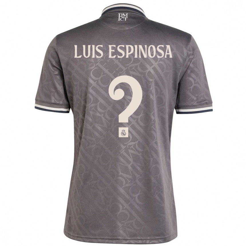 Women Football José Luis Espinosa #0 Charcoal Third Jersey 2024/25 T-Shirt Nz