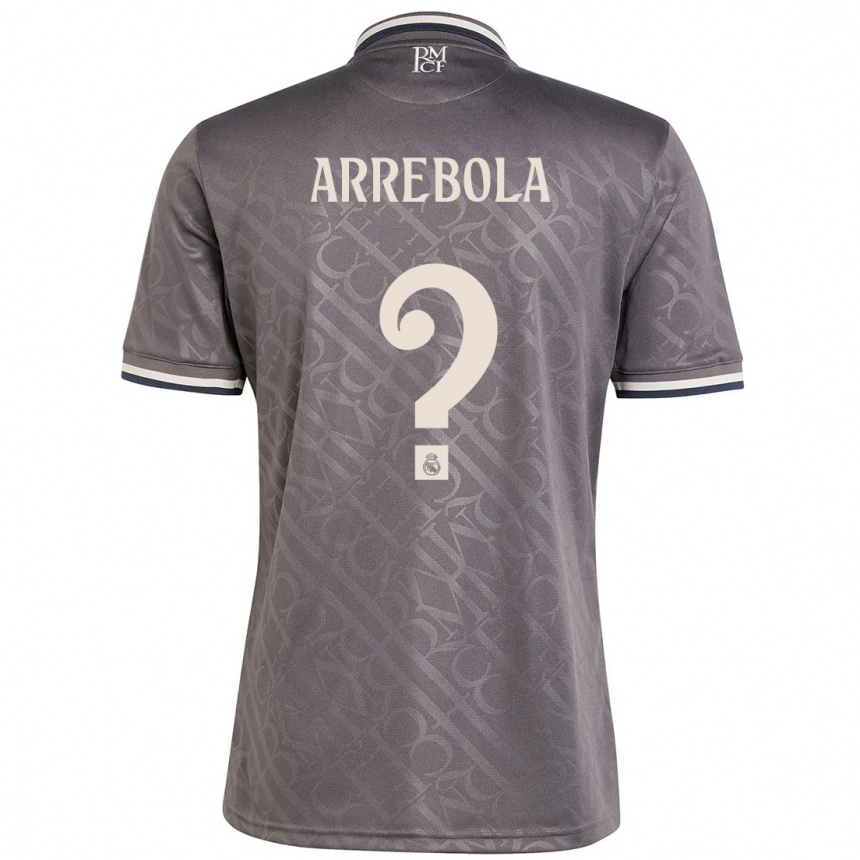 Women Football Hugo Arrebola #0 Charcoal Third Jersey 2024/25 T-Shirt Nz