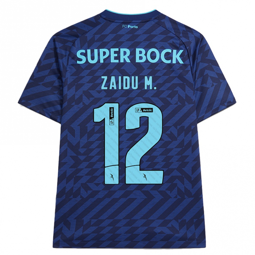 Women Football Zaidu #12 Navy Blue Third Jersey 2024/25 T-Shirt Nz