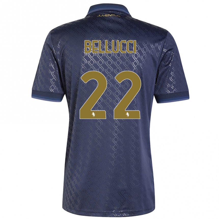 Women Football Melissa Bellucci #22 Navy Blue Third Jersey 2024/25 T-Shirt Nz