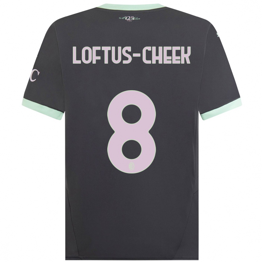 Women Football Ruben Loftus-Cheek #8 Grey Third Jersey 2024/25 T-Shirt Nz