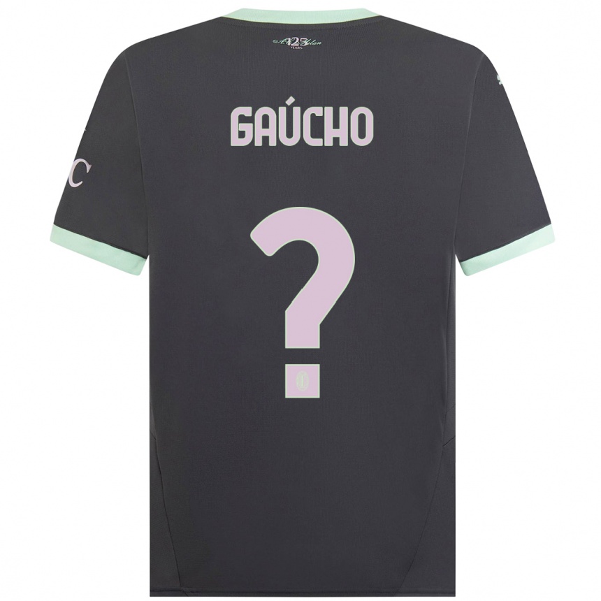 Women Football Estevan Gaúcho #0 Grey Third Jersey 2024/25 T-Shirt Nz