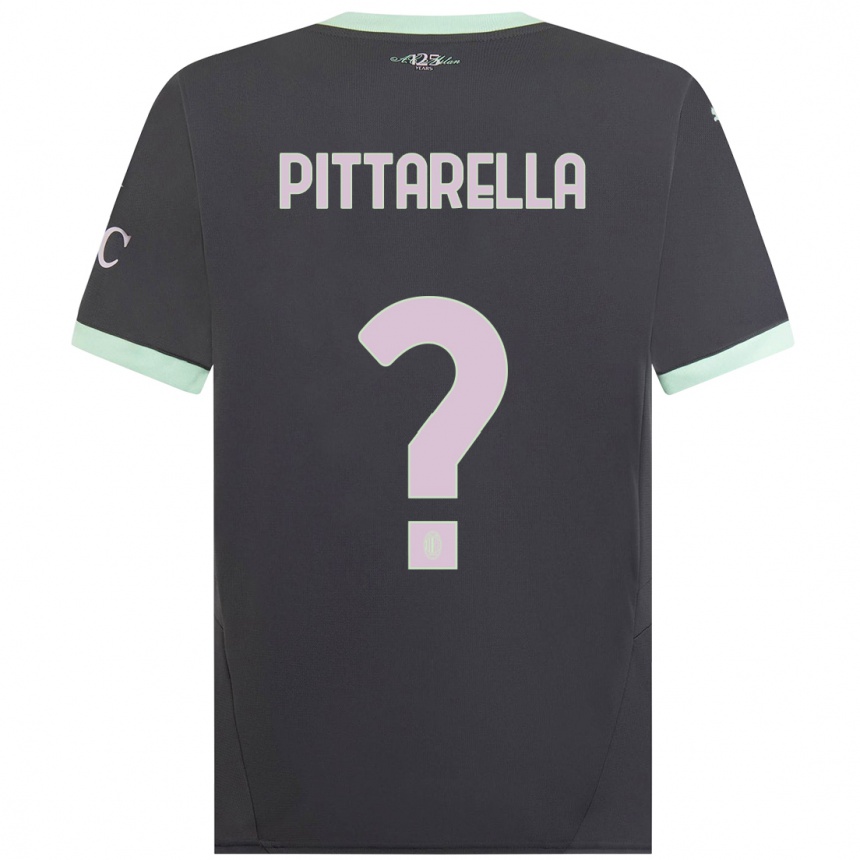 Women Football Matteo Pittarella #0 Grey Third Jersey 2024/25 T-Shirt Nz