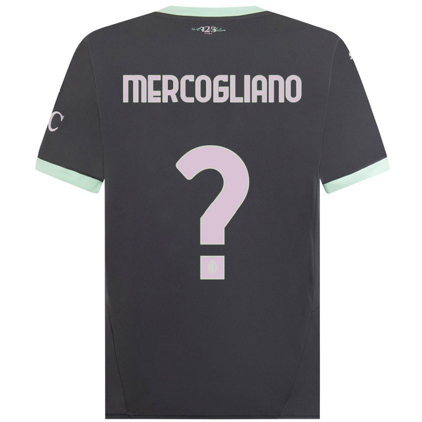 Women Football Mattia Mercogliano #0 Grey Third Jersey 2024/25 T-Shirt Nz