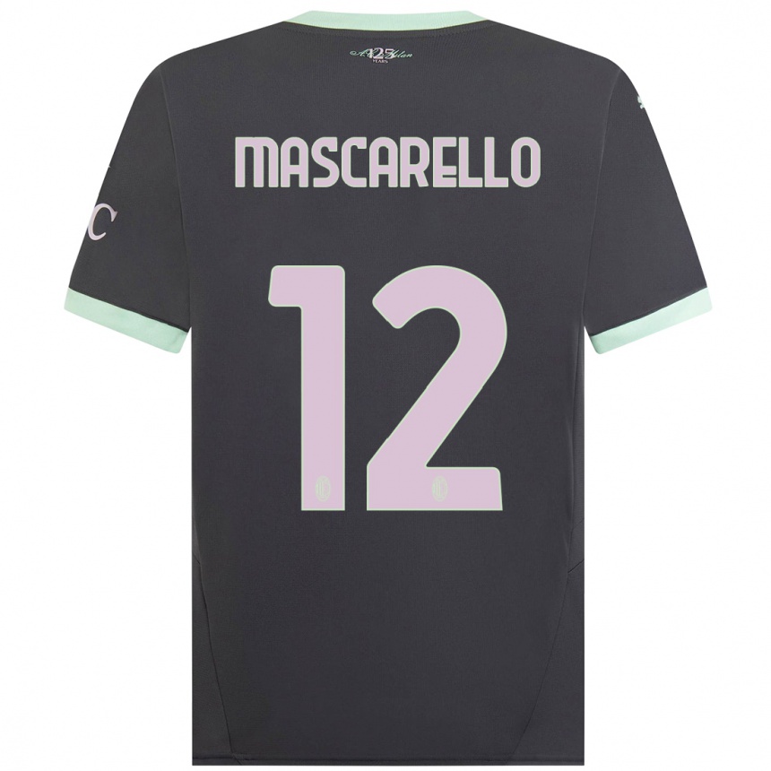 Women Football Marta Mascarello #12 Grey Third Jersey 2024/25 T-Shirt Nz