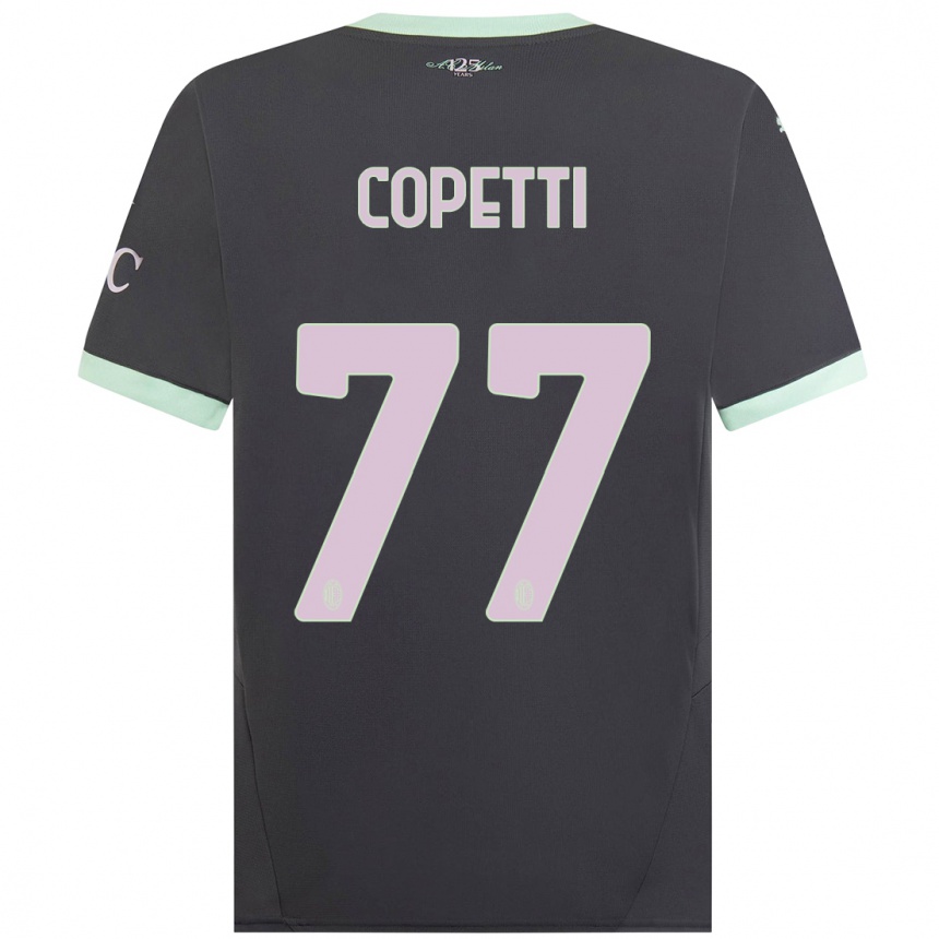 Women Football Matilde Copetti #77 Grey Third Jersey 2024/25 T-Shirt Nz