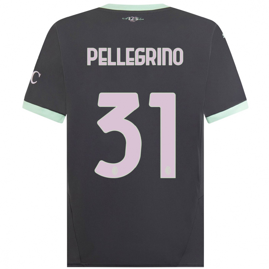 Women Football Marco Pellegrino #31 Grey Third Jersey 2024/25 T-Shirt Nz