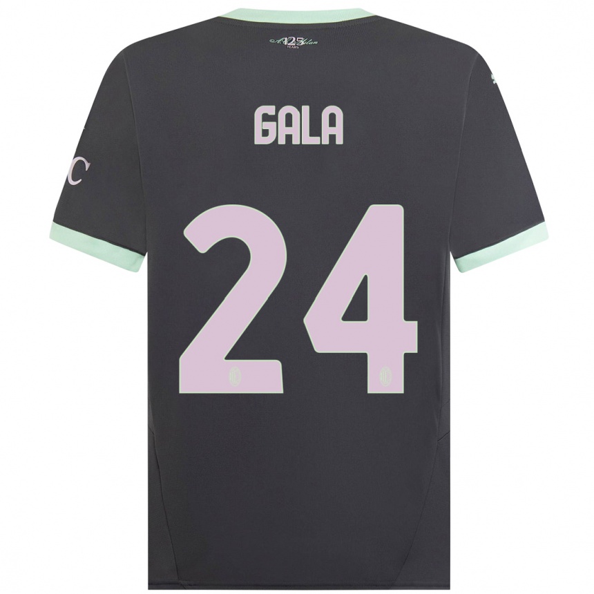 Women Football Antonio Gala #24 Grey Third Jersey 2024/25 T-Shirt Nz