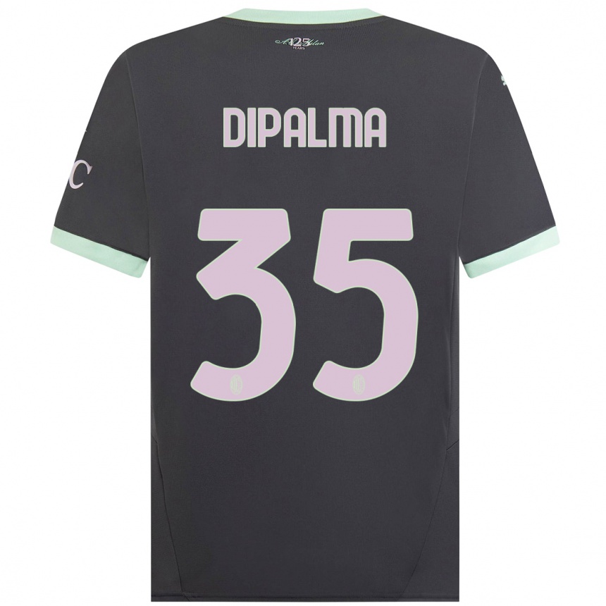 Women Football Matteo Dipalma #35 Grey Third Jersey 2024/25 T-Shirt Nz