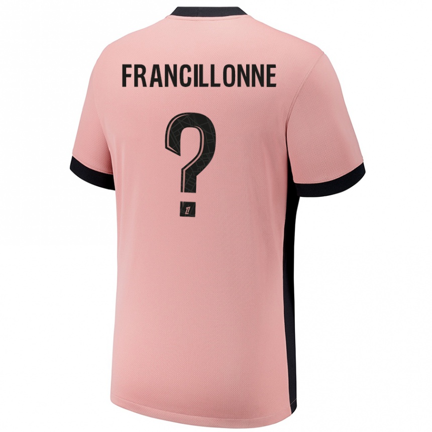 Women Football Bryan Francillonne #0 Rust Pink Third Jersey 2024/25 T-Shirt Nz