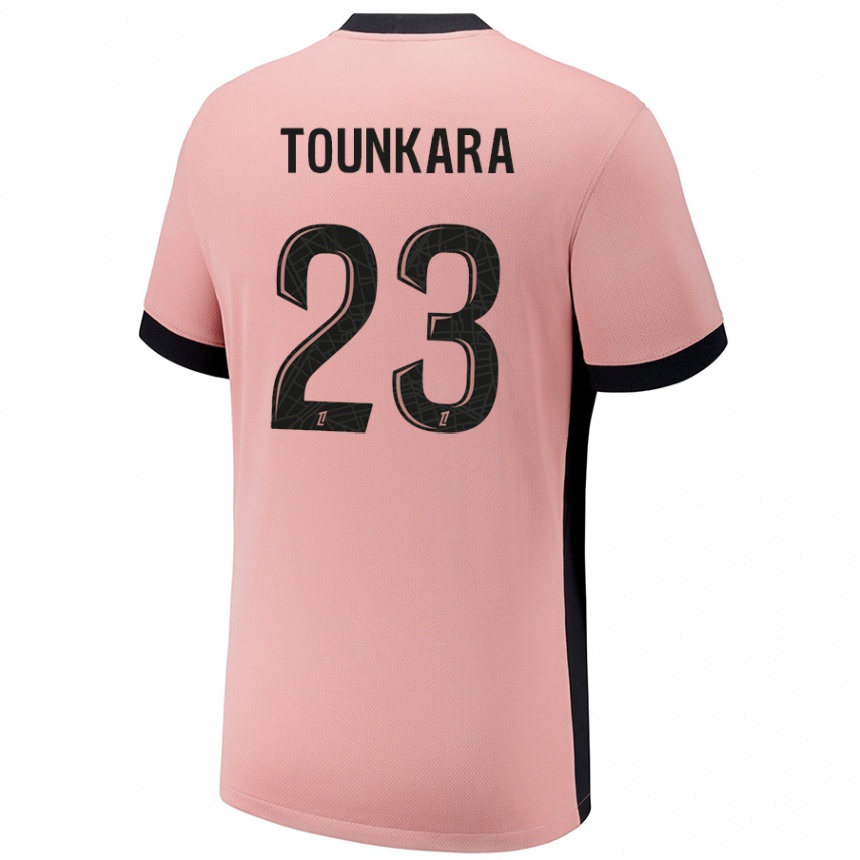 Women Football Aïssatou Tounkara #23 Rust Pink Third Jersey 2024/25 T-Shirt Nz