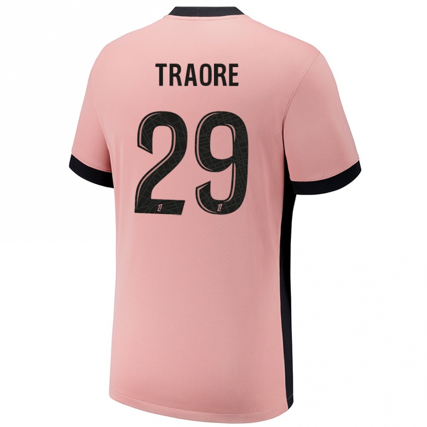 Women Football Manssita Traoré #29 Rust Pink Third Jersey 2024/25 T-Shirt Nz