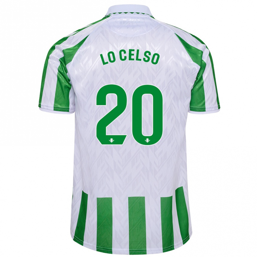 Kids Football Giovani Lo Celso #20 White Blue Home Jersey 2024/25 T-Shirt Nz