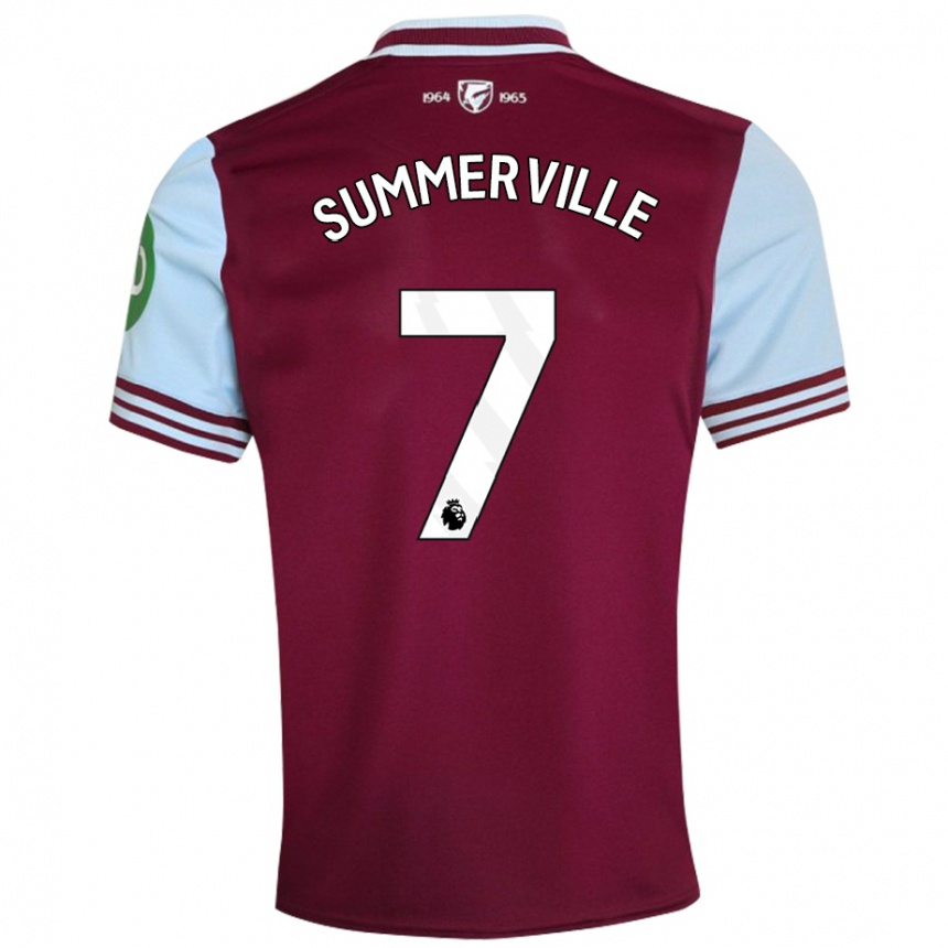 Kids Football Crysencio Summerville #7 Dark Red Home Jersey 2024/25 T-Shirt Nz