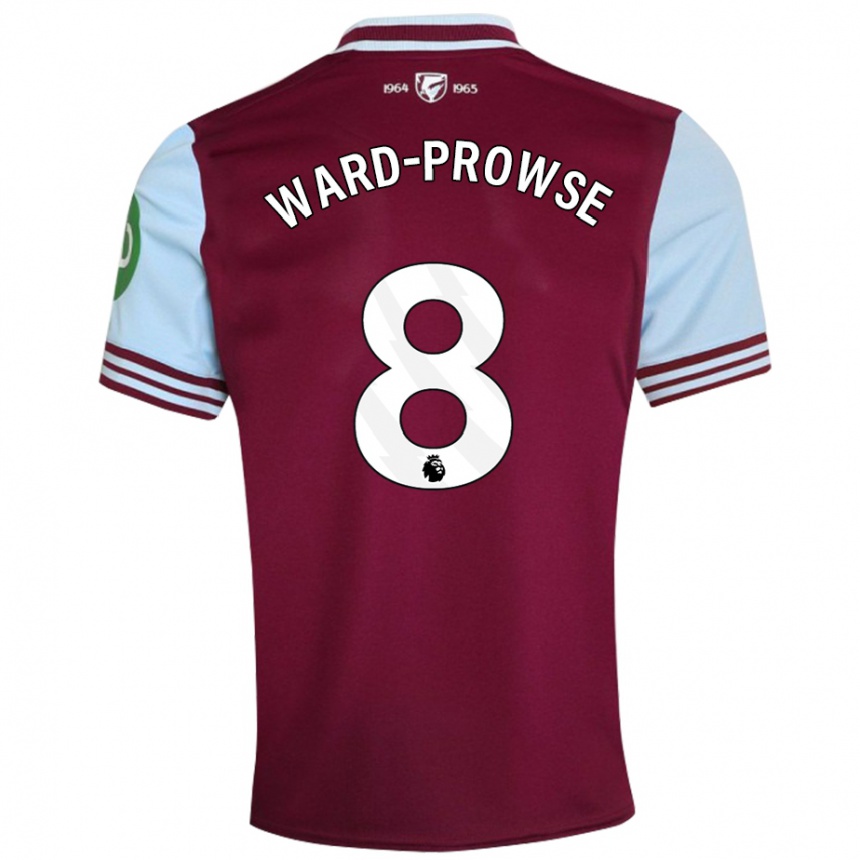 Kids Football James Ward-Prowse #8 Dark Red Home Jersey 2024/25 T-Shirt Nz