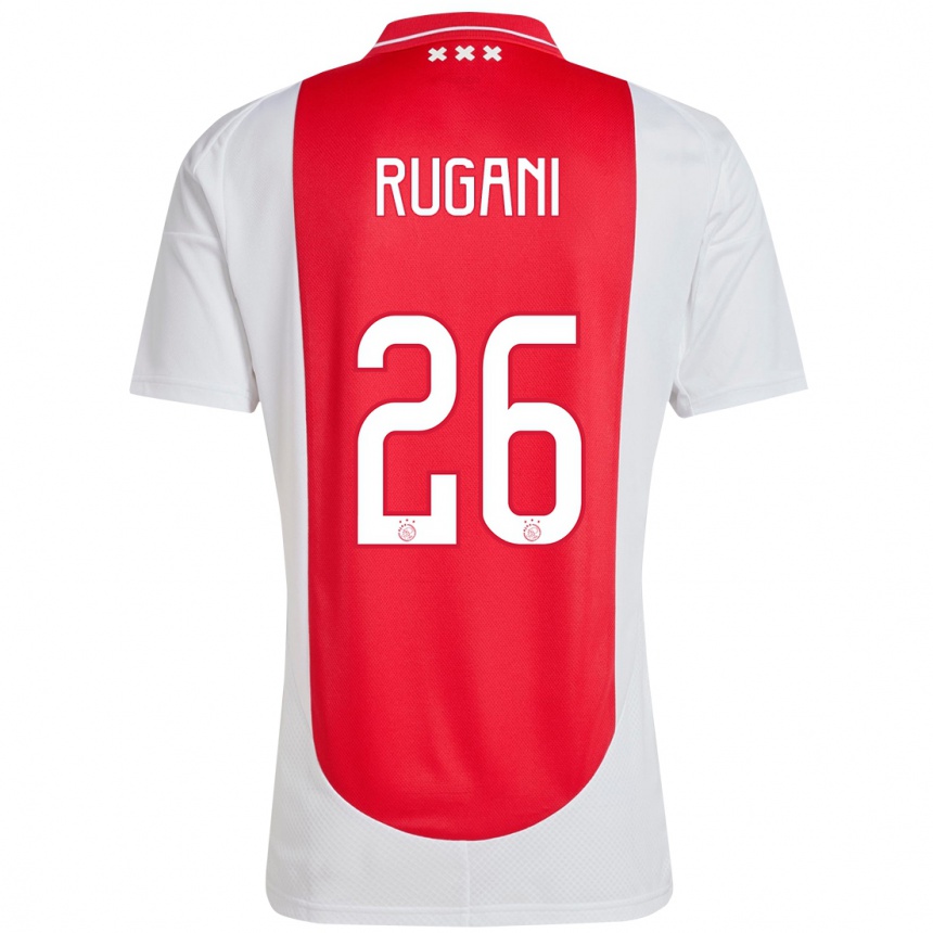 Kids Football Daniele Rugani #26 Red White Home Jersey 2024/25 T-Shirt Nz