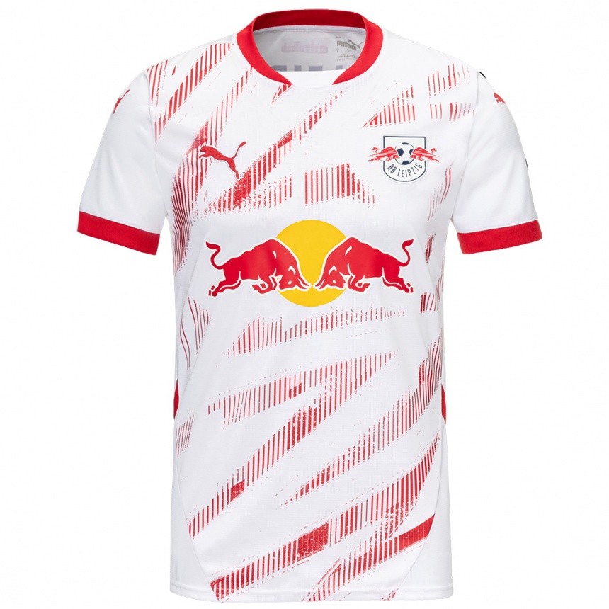 Kids Football Silas Prüfrock #22 White Red Home Jersey 2024/25 T-Shirt Nz