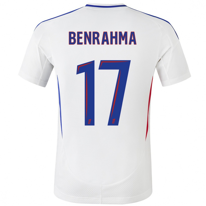 Kids Football Saïd Benrahma #17 White Blue Home Jersey 2024/25 T-Shirt Nz