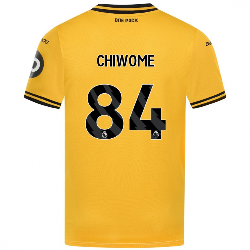 Kids Football Leon Chiwome #84 Yellow Home Jersey 2024/25 T-Shirt Nz