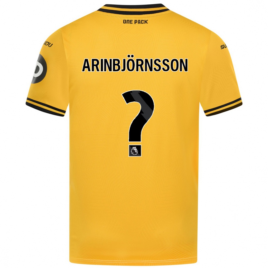 Kids Football Pálmi Rafn Arinbjörnsson #0 Yellow Home Jersey 2024/25 T-Shirt Nz