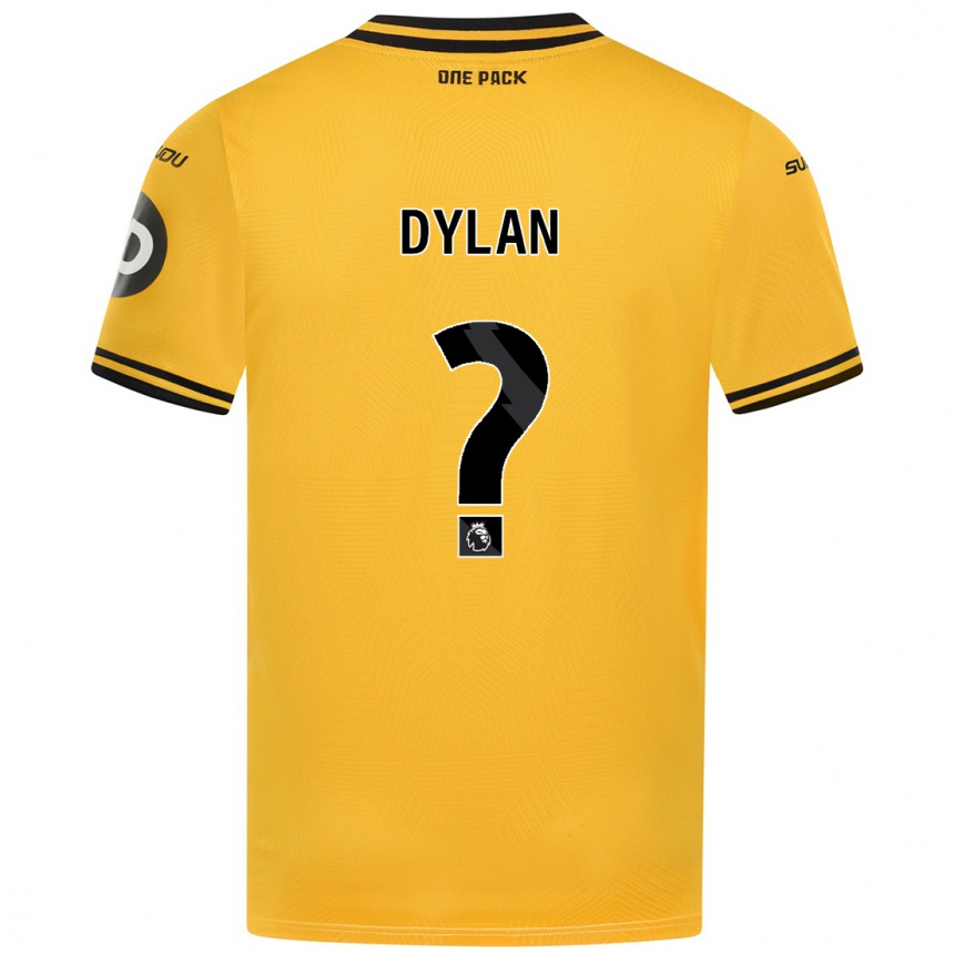 Kids Football Dylan Scicluna #0 Yellow Home Jersey 2024/25 T-Shirt Nz