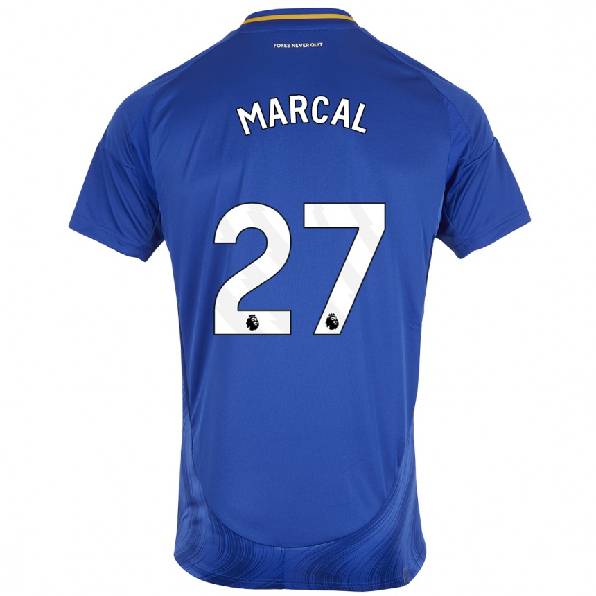 Kids Football Wanya Marçal #27 Blue White Home Jersey 2024/25 T-Shirt Nz