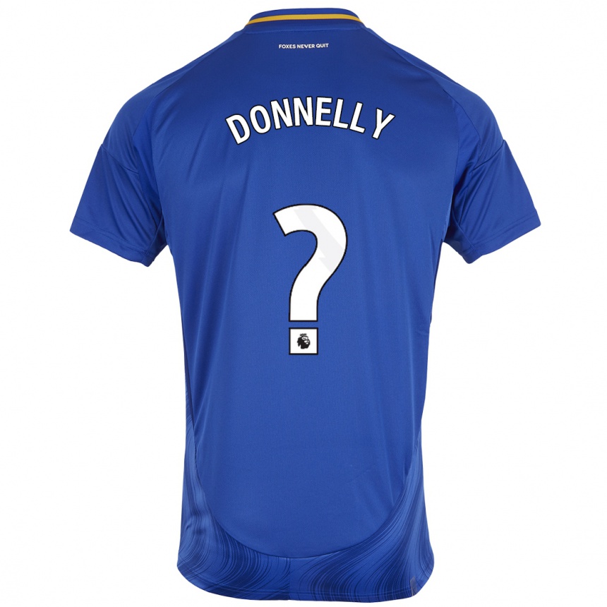 Kids Football Ryan Donnelly #0 Blue White Home Jersey 2024/25 T-Shirt Nz