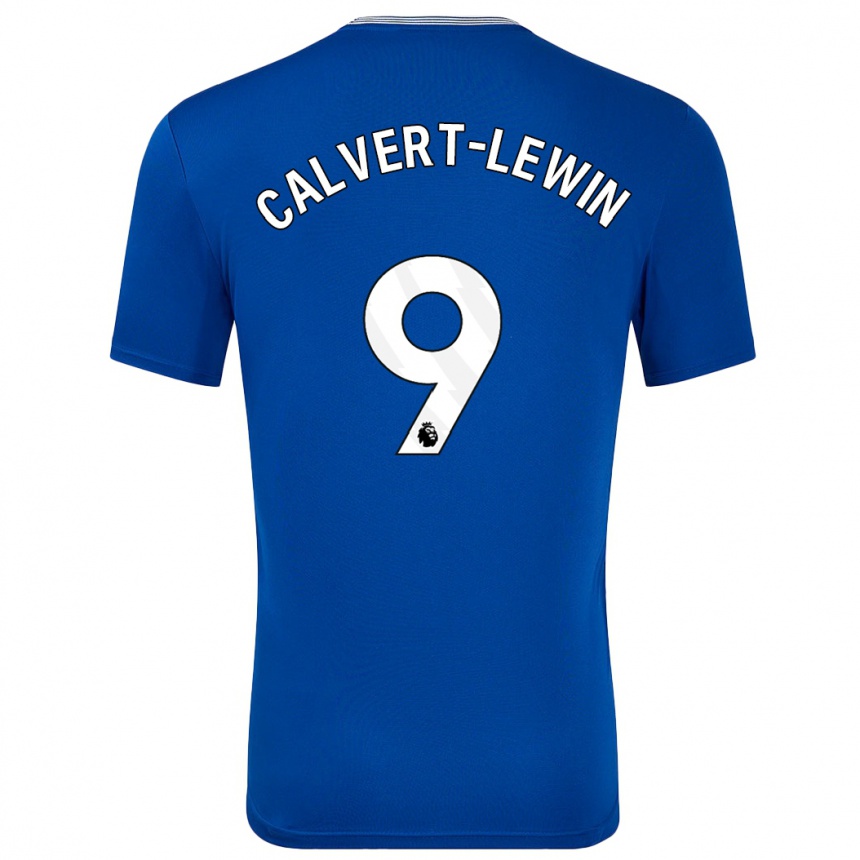 Kids Football Dominic Calvert-Lewin #9 Blue With Home Jersey 2024/25 T-Shirt Nz