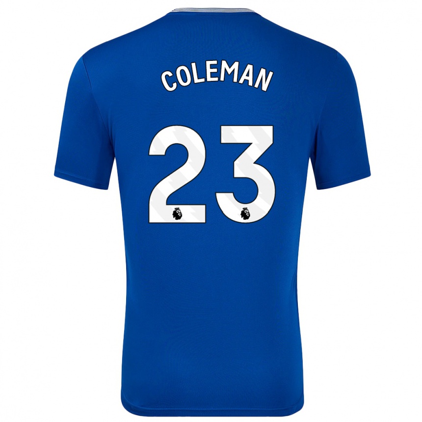 Kids Football Seamus Coleman #23 Blue With Home Jersey 2024/25 T-Shirt Nz