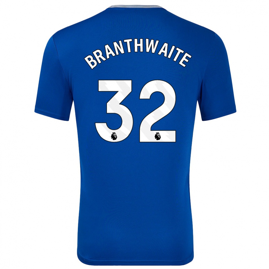 Kids Football Jarrad Branthwaite #32 Blue With Home Jersey 2024/25 T-Shirt Nz