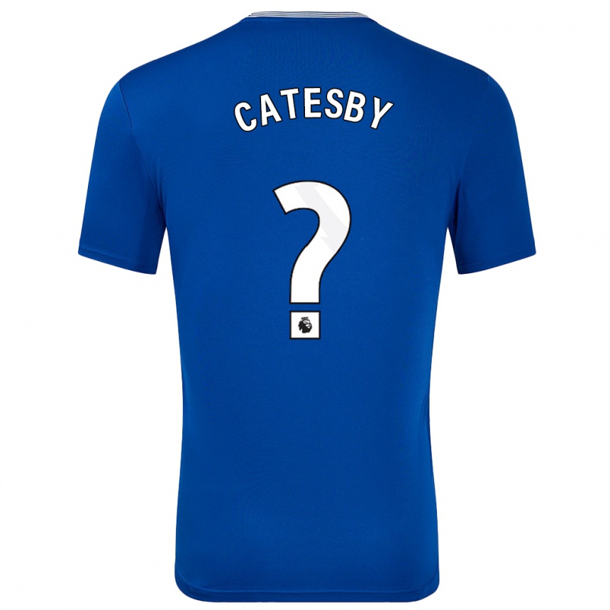 Kids Football Joel Catesby #0 Blue With Home Jersey 2024/25 T-Shirt Nz