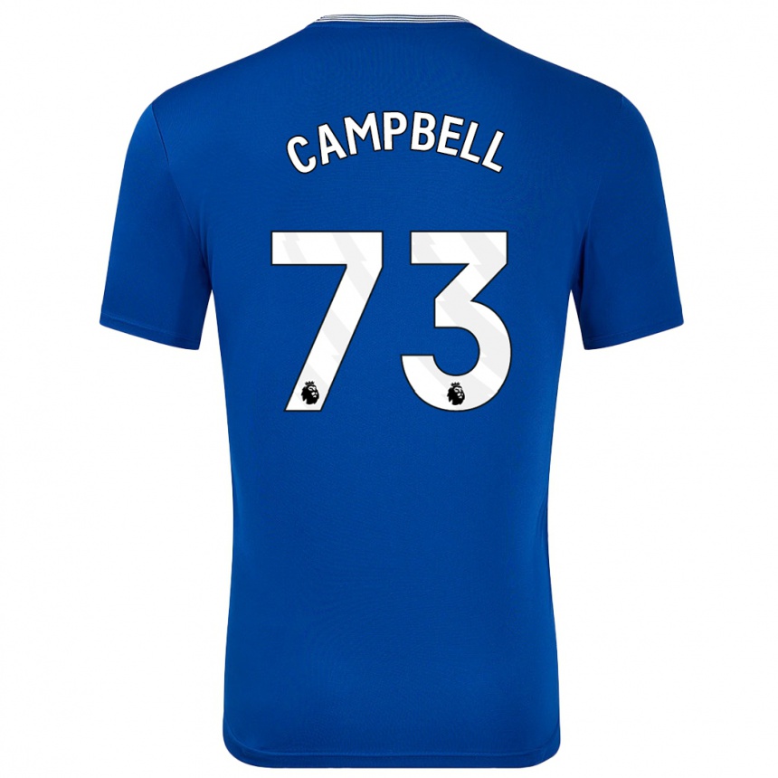 Kids Football Elijah Campbell #73 Blue With Home Jersey 2024/25 T-Shirt Nz