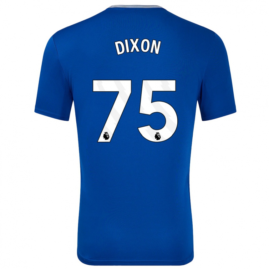 Kids Football Roman Dixon #75 Blue With Home Jersey 2024/25 T-Shirt Nz