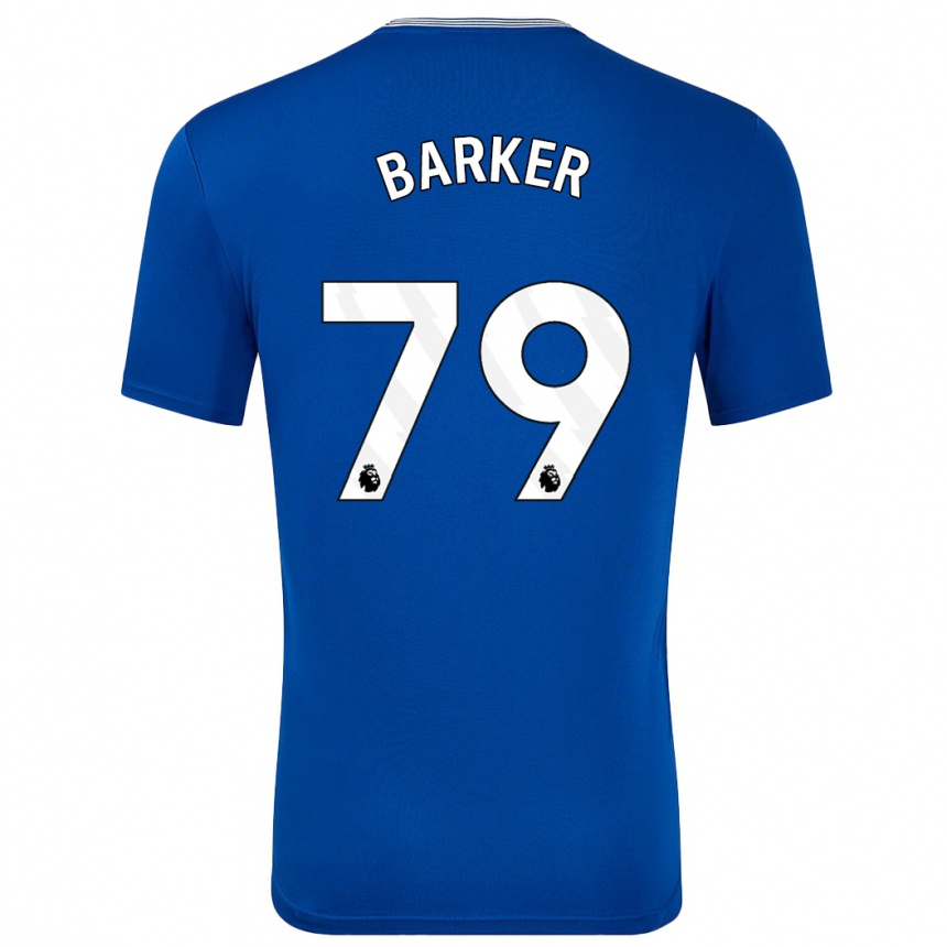 Kids Football Owen Barker #79 Blue With Home Jersey 2024/25 T-Shirt Nz