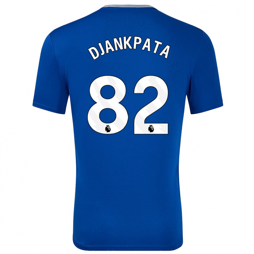 Kids Football Halid Djankpata #82 Blue With Home Jersey 2024/25 T-Shirt Nz