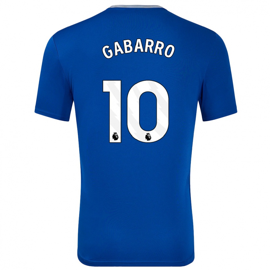 Kids Football Inma Gabarro #10 Blue With Home Jersey 2024/25 T-Shirt Nz