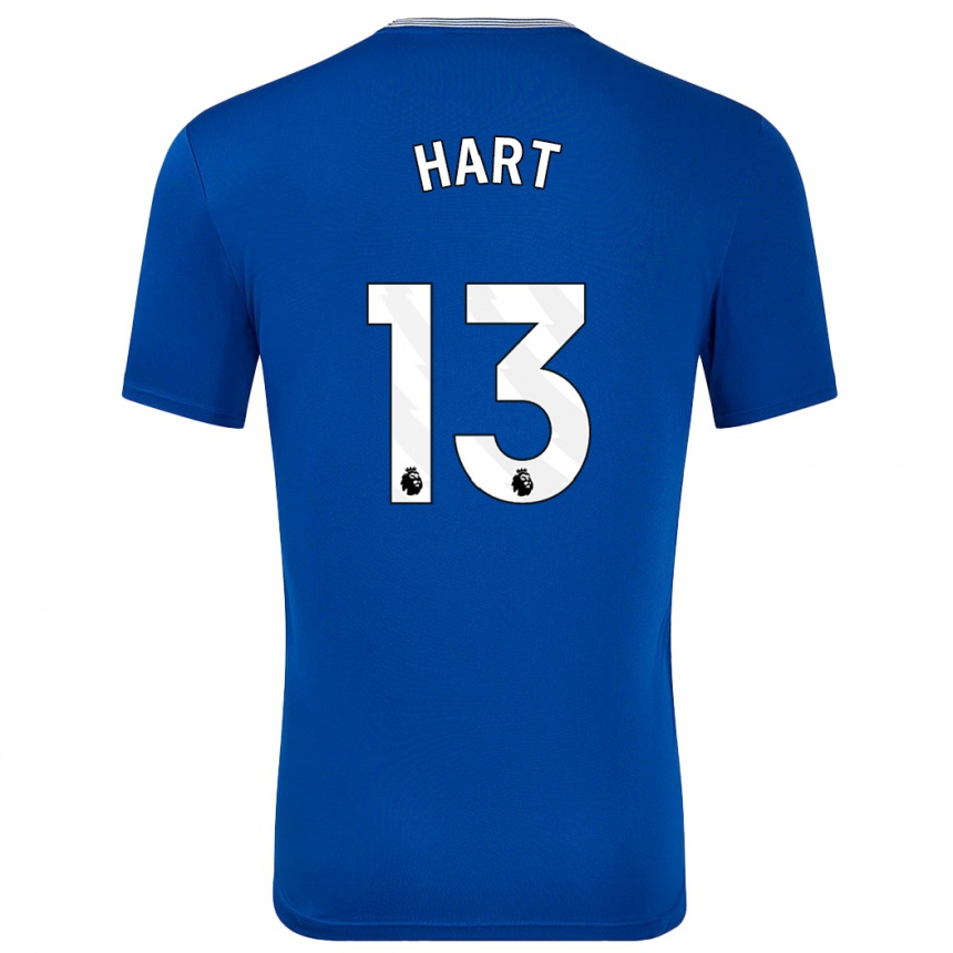 Kids Football Libby Hart #13 Blue With Home Jersey 2024/25 T-Shirt Nz