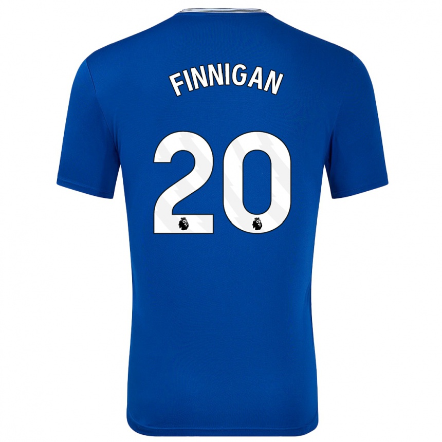 Kids Football Megan Finnigan #20 Blue With Home Jersey 2024/25 T-Shirt Nz