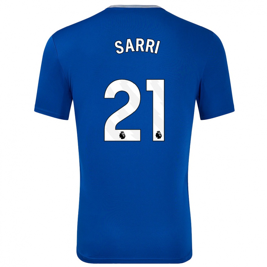 Kids Football Veatriki Sarri #21 Blue With Home Jersey 2024/25 T-Shirt Nz