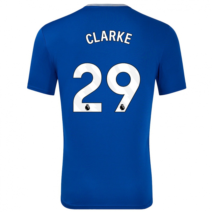 Kids Football Abbey Clarke #29 Blue With Home Jersey 2024/25 T-Shirt Nz