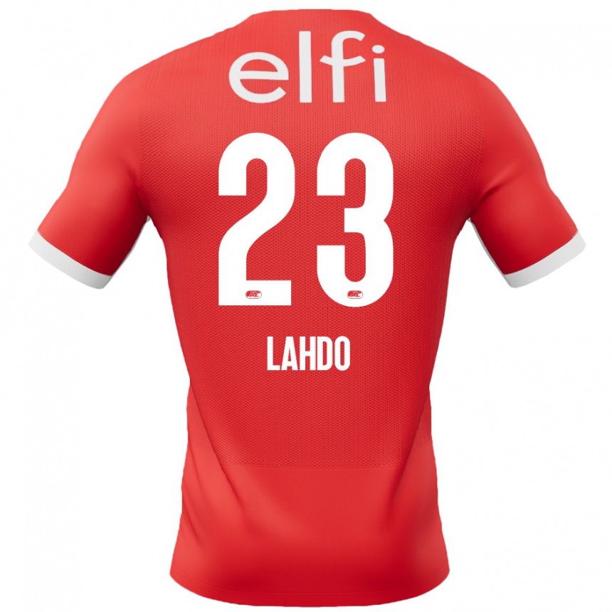 Kids Football Mayckel Lahdo #23 Red White Home Jersey 2024/25 T-Shirt Nz