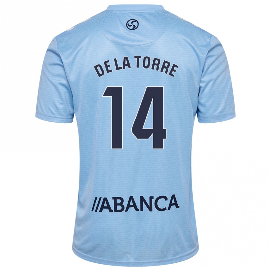 Kids Football Luca De La Torre #14 Sky Blue Home Jersey 2024/25 T-Shirt Nz