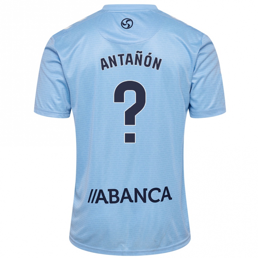 Kids Football Andrés Antañón #0 Sky Blue Home Jersey 2024/25 T-Shirt Nz