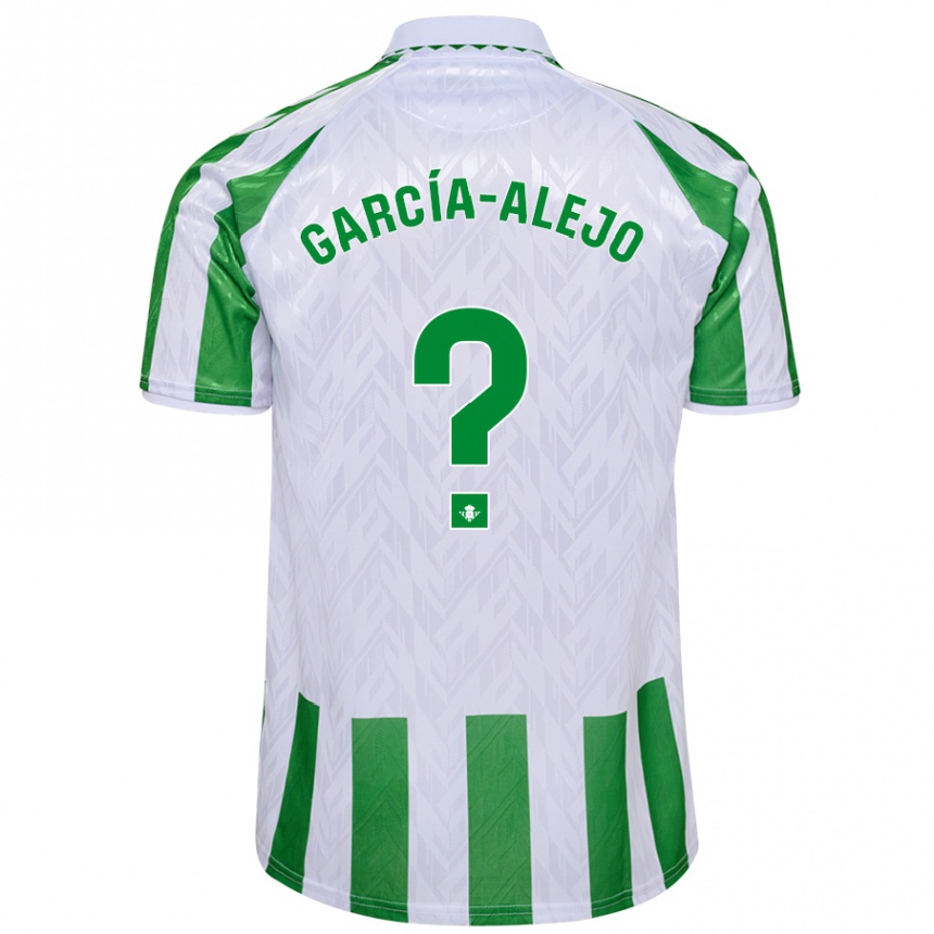 Kids Football Raúl García-Alejo #0 Green White Stripes Home Jersey 2024/25 T-Shirt Nz