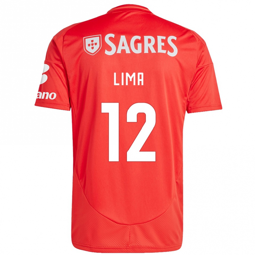 Kids Football Thaís Lima #12 Red White Home Jersey 2024/25 T-Shirt Nz